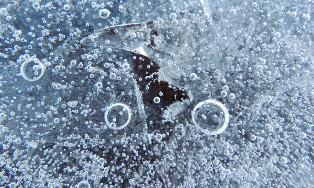 Agua congelada.