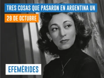 efemérides del 29 de octubre Argentina