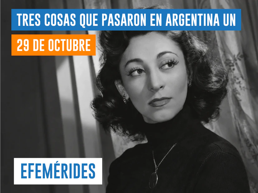efemérides del 29 de octubre Argentina