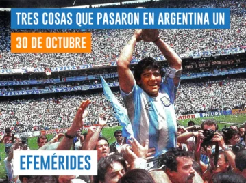 efemérides del 30 de octubre en Argentina