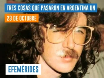efemérides del 23 de octubre Argentina